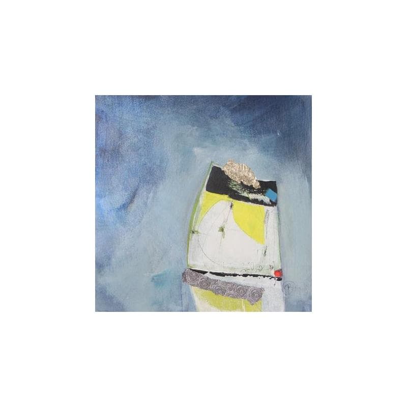 Peinture Griffures dans la tempête par Lau Blou | Tableau Abstrait Minimaliste Acrylique