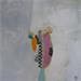 Peinture La princesse du vent par Lau Blou | Tableau Abstrait Mixte minimaliste