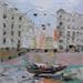 Painting Old city by Lunetskaya Elena | Painting Figurative Urban Marine Oil