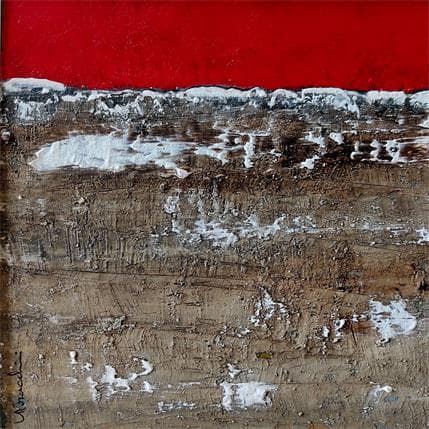 Painting D338 by Moracchini Laurence | Painting Abstract Mixed Minimalist