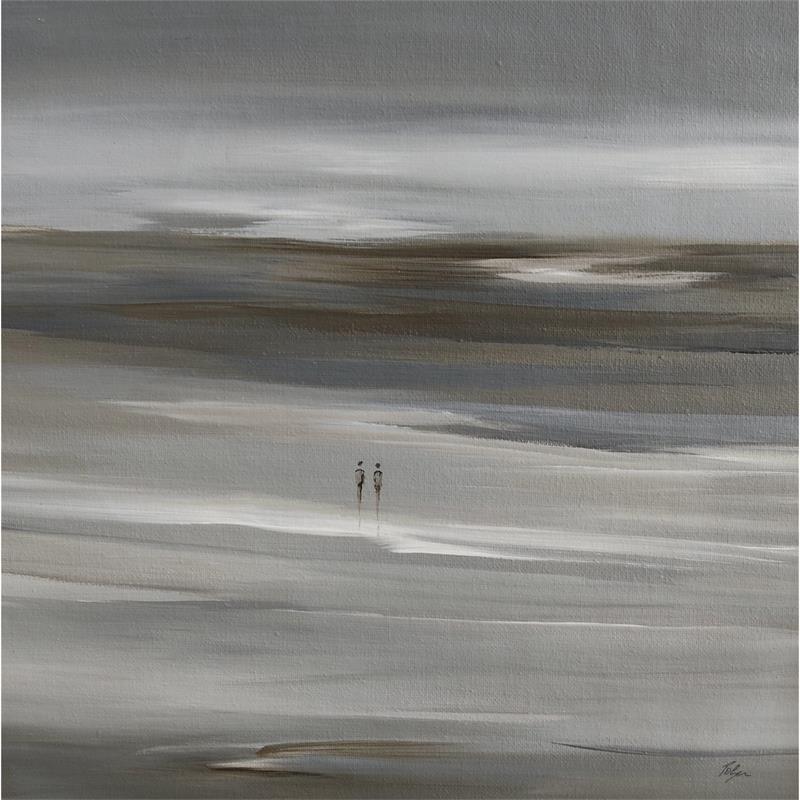 Painting le couple by Macee | Painting Figurative Marine Oil