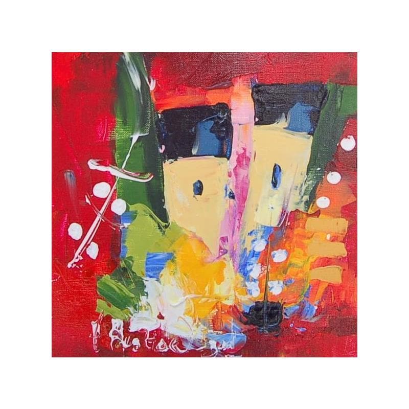 Painting Au printemps l'amour by Bastide d´Izard Armelle | Painting Abstract Acrylic