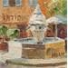 Painting Fontaine d'Aix-en-Provence by Arkady | Painting Figurative Oil Urban