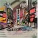 Painting Times square by Pappay | Painting Street art Mixed Pop icons
