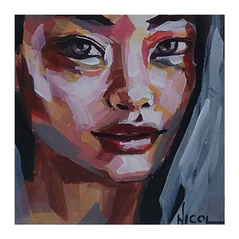 Painting Sheryl by Vacaru Nicoleta  | Painting Figurative Portrait Acrylic