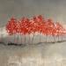 Painting Mouvement dans les arbres by Escolier Odile | Painting Figurative Acrylic