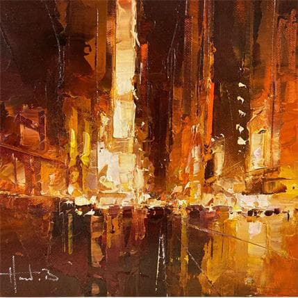 Painting Time square N.Y by Havard Benoit | Painting