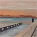 Gemälde Marseille vue de l'Estaque von Argall Julie | Gemälde Figurativ Landschaften Urban Marine Öl