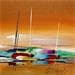 Peinture Voyage en couleurs par Munsch Eric | Tableau Figuratif Marine Huile