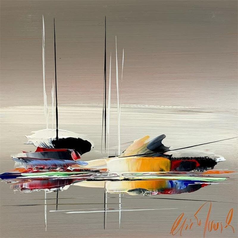 Painting Arctic by Munsch Eric | Painting Abstract Oil Marine