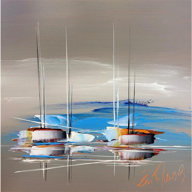 Painting Marine insolite by Munsch Eric | Painting Abstract Oil Marine