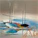 Painting Doux voyage by Munsch Eric | Painting Abstract Marine Oil