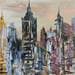 Painting Gold and black by Ygartua Paul  | Painting Figurative Urban