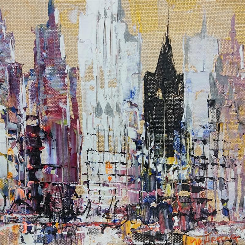 Peinture City view par Paul Ygartua | Tableau