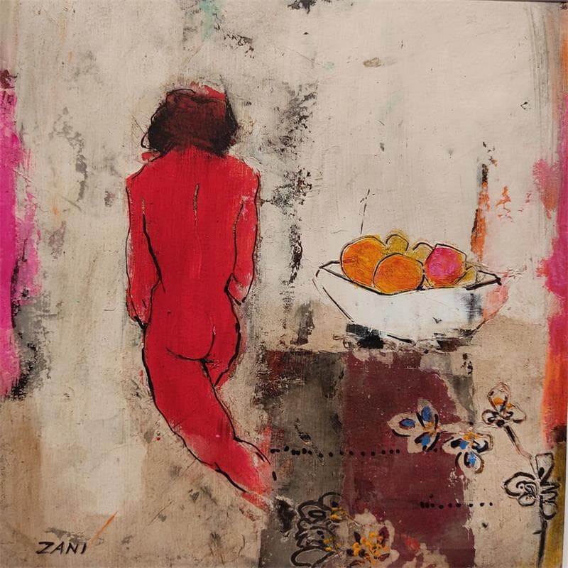 Painting Body with the fruit by Zani | Painting Figurative Acrylic Nude