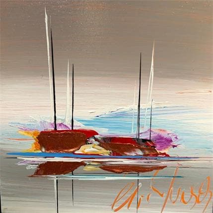 Gemälde L'insolite von Munsch Eric | Gemälde Abstrakt Öl Marine