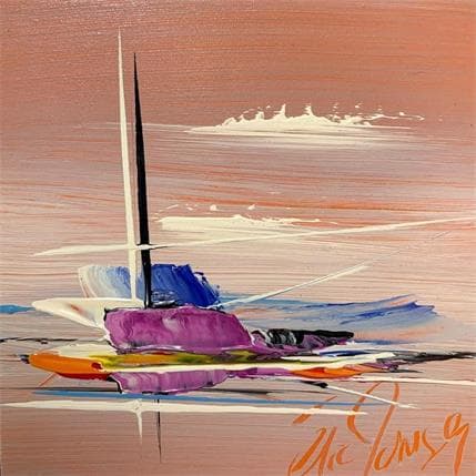 Peinture Aux couleurs de l'été par Munsch Eric | Tableau Abstrait Huile Marine