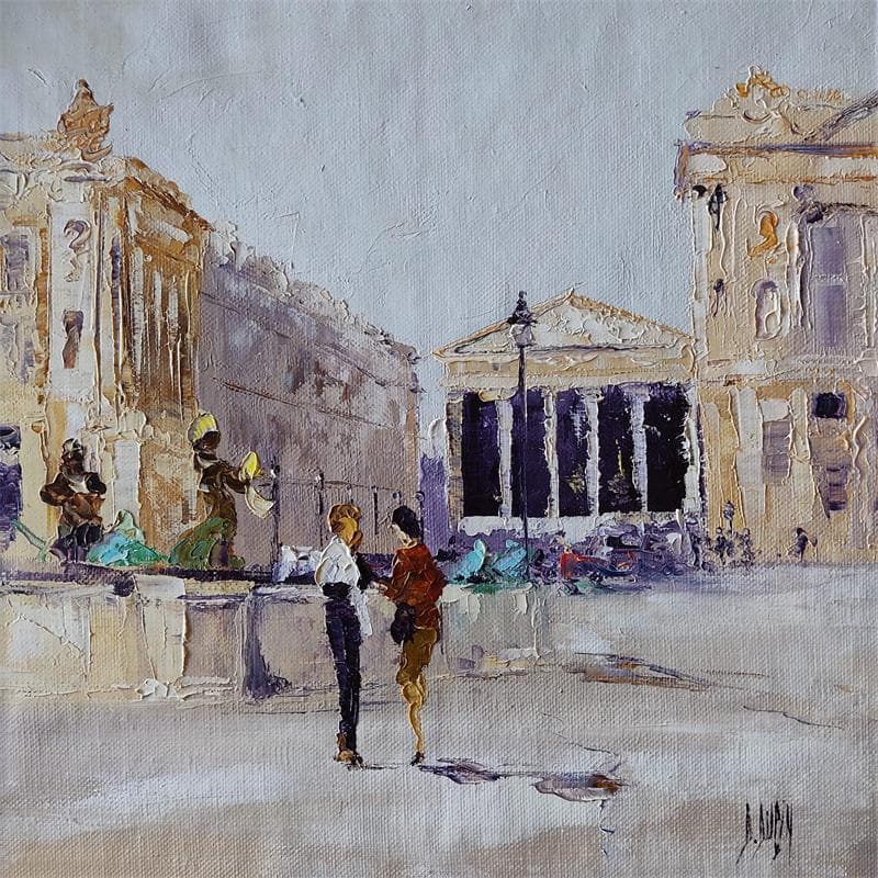 Painting Madeleine by Dupin Dominique | Painting Figurative Oil Urban