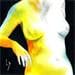 Painting NF 61 by Loussouarn Michèle | Painting Figurative Watercolor Nude