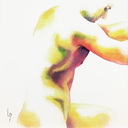 Painting NH 9 by Loussouarn Michèle | Painting Figurative Acrylic Nude