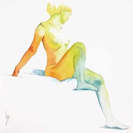 Painting NF 68 by Loussouarn Michèle | Painting Figurative Acrylic Nude