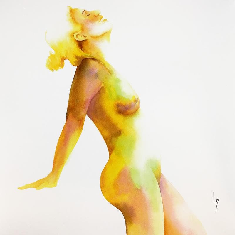 Painting NF 47 by Loussouarn Michèle | Painting Figurative Acrylic Nude