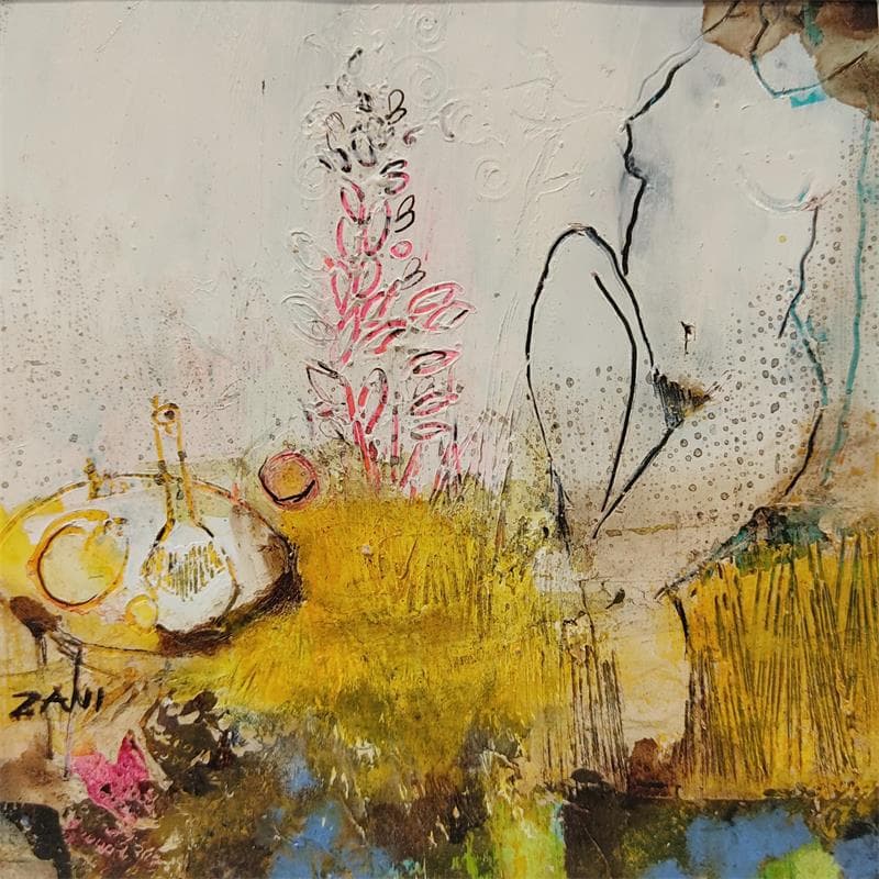 Gemälde The yellow room von Zani | Gemälde Figurativ Akt Acryl