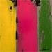 Gemälde Bandes colorées n°49 von Becam Carole | Gemälde Abstrakt Minimalistisch Öl
