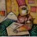 Gemälde The letter von Casado Dan  | Gemälde Art brut Alltagsszenen
