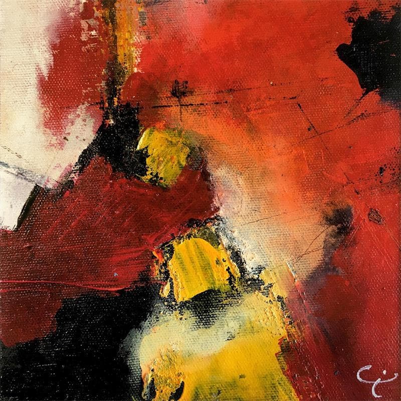 Painting 12 by Teoli Chevieux Carine | Painting Abstract Oil Minimalist