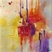 Gemälde Pop'art von Teoli Chevieux Carine | Gemälde Abstrakt Minimalistisch Öl Acryl