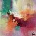 Gemälde Pink light von Teoli Chevieux Carine | Gemälde Abstrakt Minimalistisch Öl Acryl