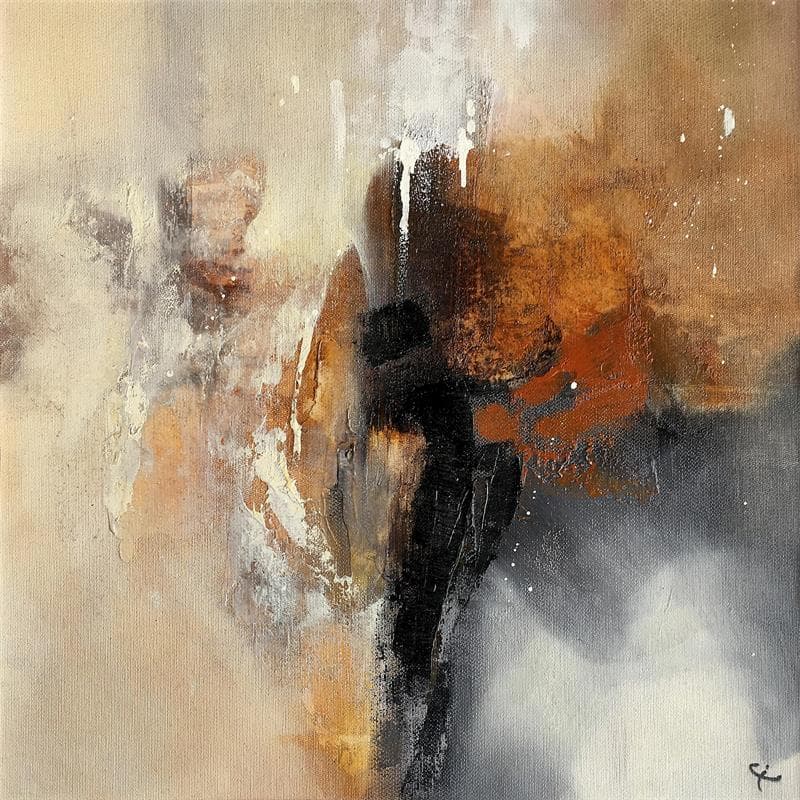 Painting Envoutée by Teoli Chevieux Carine | Painting Abstract Acrylic, Oil Minimalist