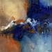 Gemälde Cala luna von Teoli Chevieux Carine | Gemälde Abstrakt Minimalistisch Öl Acryl
