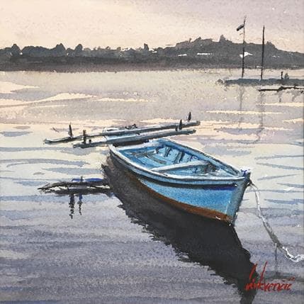 Painting Old boat 3 by Cirkvencic Tihomir | Painting Figurative Watercolor Marine