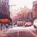 Peinture Street view par Dandapat Swarup | Tableau Figuratif Aquarelle Vues urbaines