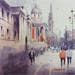 Painting National Gallery by Dandapat Swarup | Painting Figurative Urban Watercolor