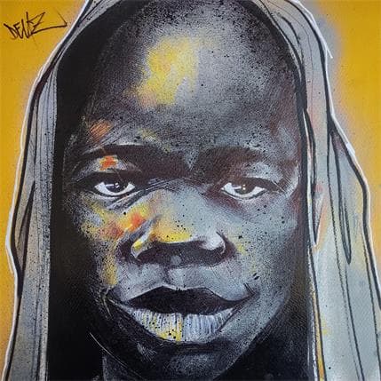 Painting Sous le soleil by Deuz | Painting Street art Graffiti Portrait