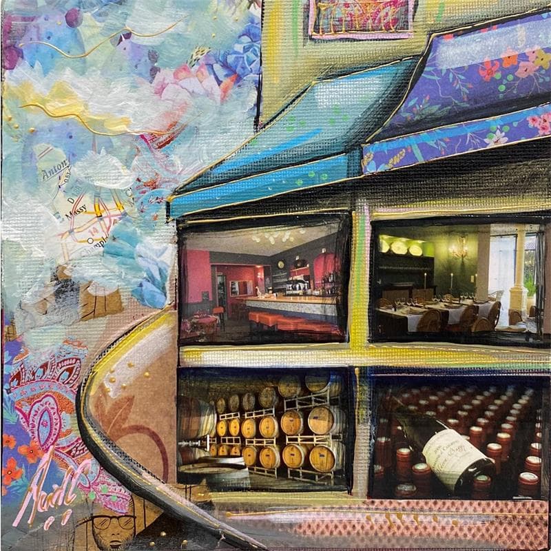 Painting Restaurants by Aud C | Painting Figurative Urban
