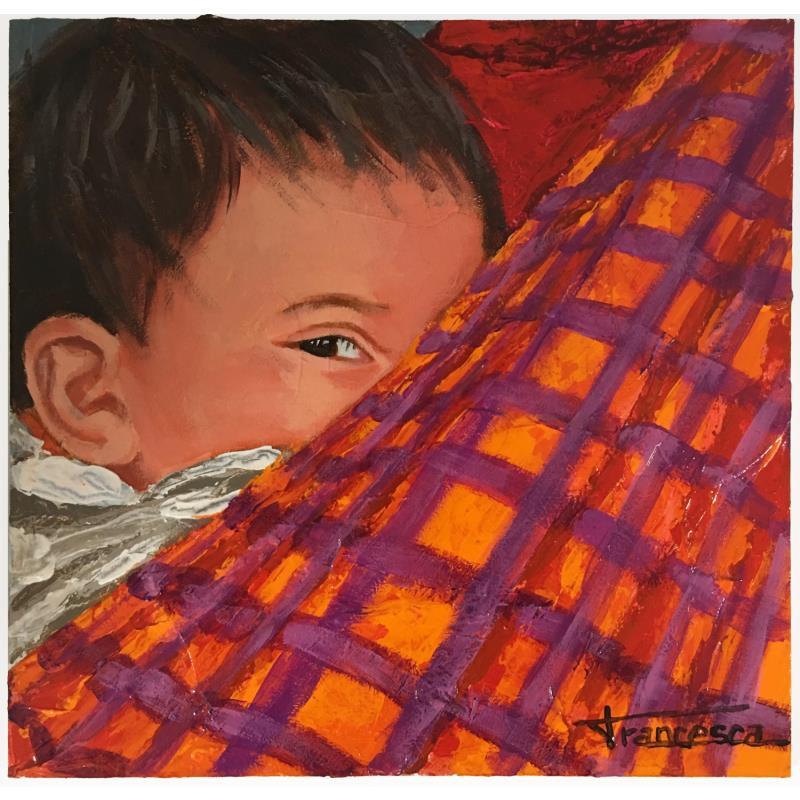 Painting Bebe by Escobar Francesca | Painting Acrylic