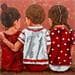Peinture En rojo par Escobar Francesca | Tableau Figuratif Mixte Portraits scènes de vie