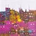 Peinture Les clochers de la ville par Fièvre Véronique | Tableau Figuratif Acrylique Vues urbaines