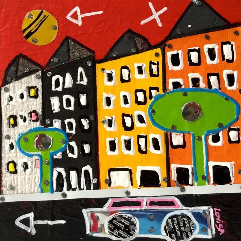 Gemälde Hurry up von Lovisa | Gemälde Art brut Urban
