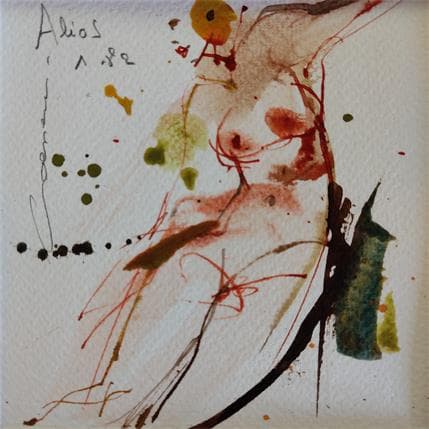 Painting Aléos 1-82 by Goessens Didier | Painting Figurative Mixed Nude, Portrait
