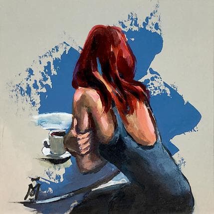 Peinture Coffee par Gonzalez Alvarez Margarita | Tableau Figuratif Acrylique scènes de vie