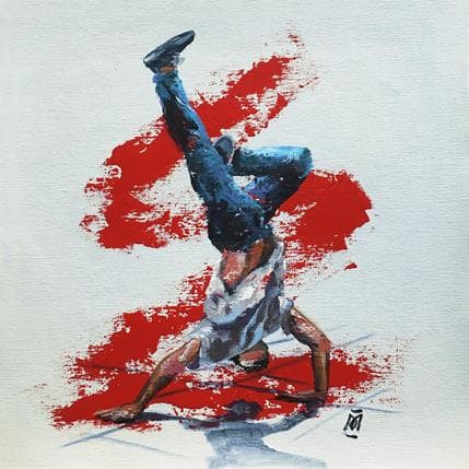 Painting Break dance by Gonzalez Alvarez Margarita | Painting Figurative Acrylic Life style