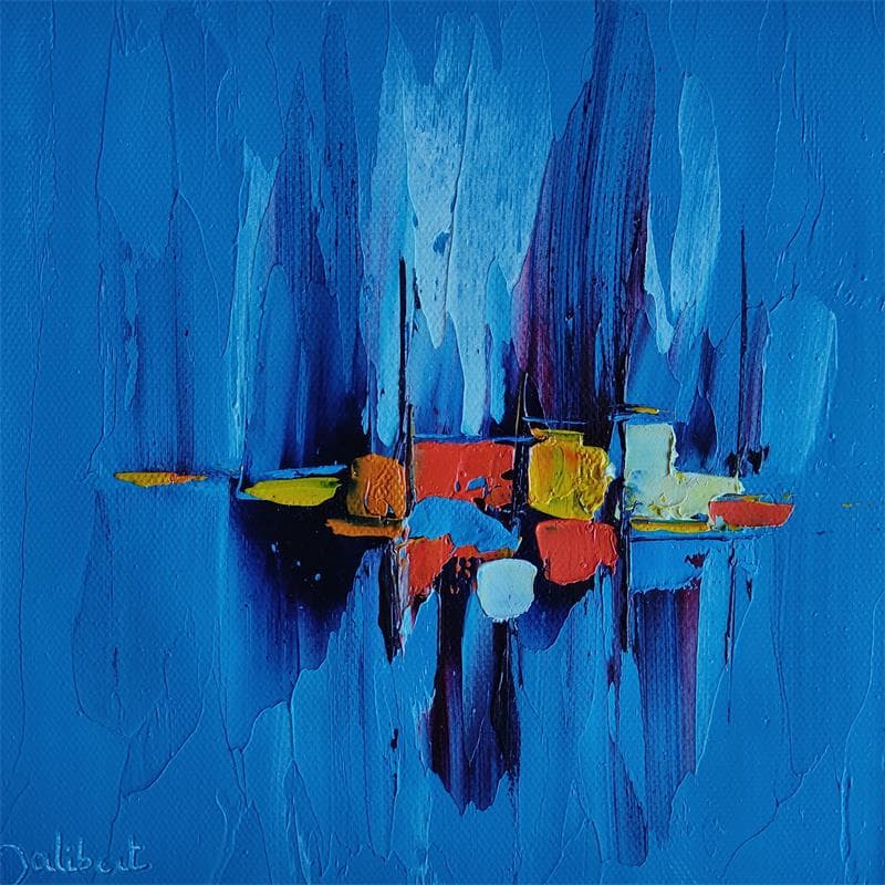 Painting Marinbat 76 by Francis Jalibert | Painting Abstract Oil Marine