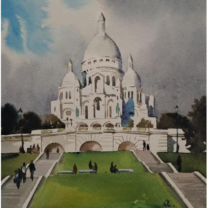 Painting Paris - J19 by Khodakivskyi Vasily | Painting  Watercolor