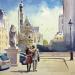 Painting Paris - M17 by Khodakivskyi Vasily | Painting Figurative Urban Watercolor