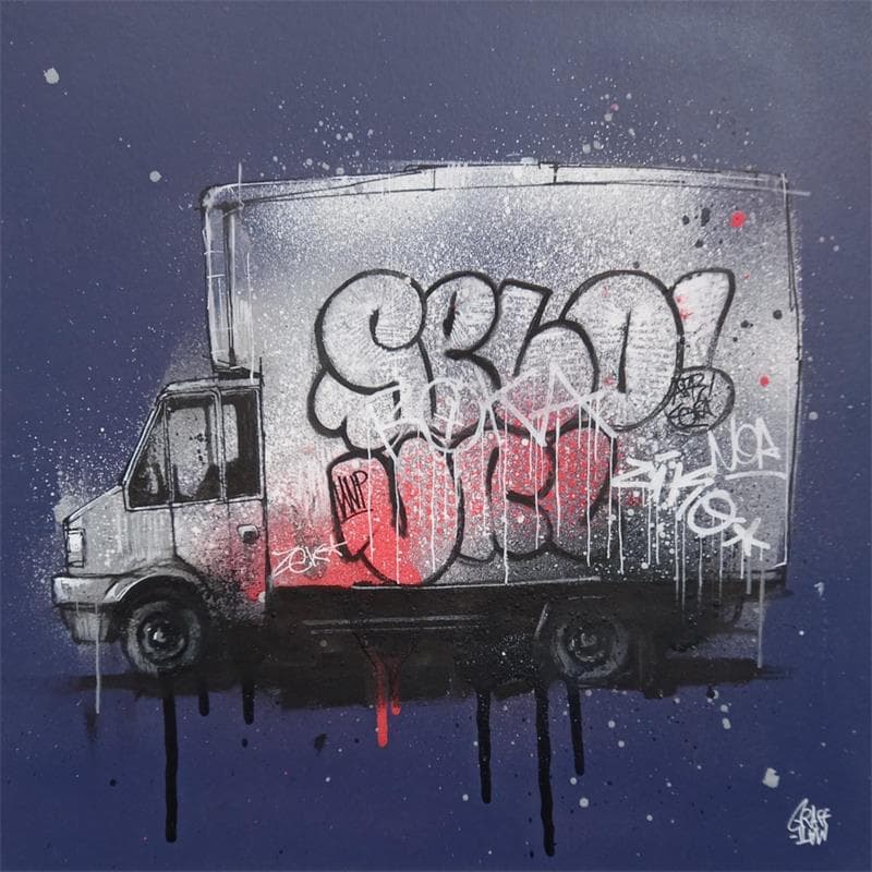 Painting Graffiti bomb truck by Graffmatt | Painting Street art Acrylic Urban